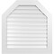 Ekena Millwork Octagonal Top Surface Mount PVC Gable Vent: Functional, w/ 3-1/2"W x 1"P Standard Frame, 34"W x 36"H GVPOT34X3601SF - alternate 1